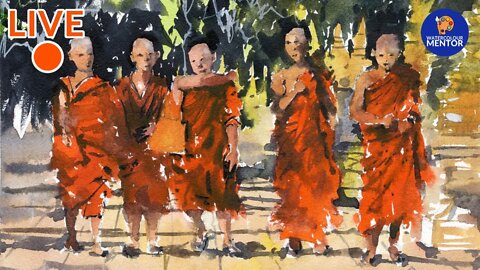 Watercolour Figure Painting Live Workshop: Monks In Myanmar