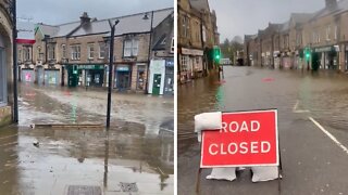 Storm Franklin causes flooding in Derbyshire