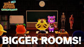How To Make Bigger Rooms and Build A School in Happy Home Paradise (Animal Crossing New Horizons)