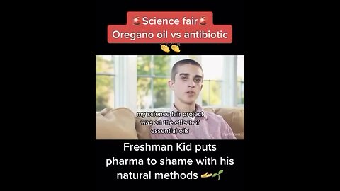 Oregano oil versus antibiotics