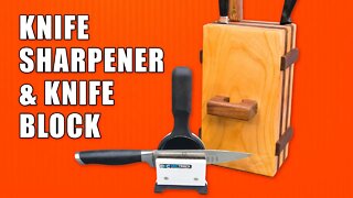 How to Make an Easy Knife Block & M-Power Knife Sharpener Review