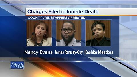 Three Milwaukee County jail staff members charged in dehydration death of inmate Terrill Thomas
