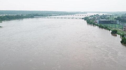 Sky 2 drone footage along Arkansas River
