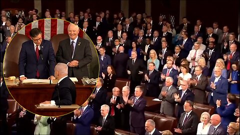 Watch how Speaker Johnson introduces Netanyahu in Congress