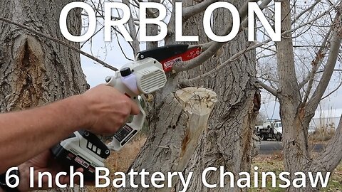 ORBLON 6 Inch Battery Chainsaw