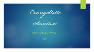 Evangelistic Seminar