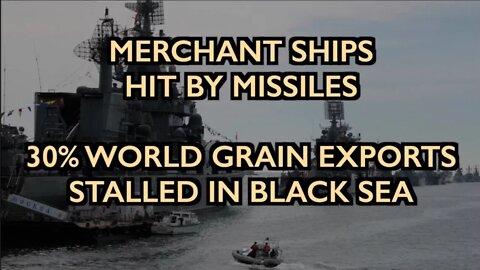 Merchant Ships Hit by Missiles; Grain/Fertilizer Exports STOP in Ukraine/Russia