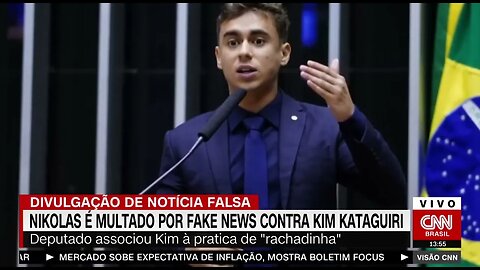 Nikolas Ferreira é multado por fake news contra Kim Kataguiri | VISÃO CNN @shortscnn #shortscnn