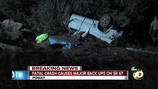 Man dies after plunging down ravine off SR-67