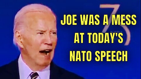 Joe Biden just gave a SLURRING & Struggling Speech to NATO 🤦‍♂️