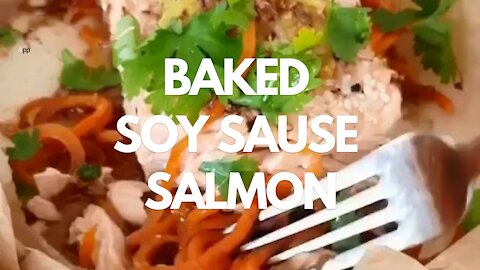 Baked Soy Sause Salomon - Recipe