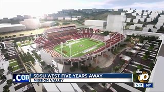 SDSU West five years away