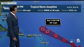 Tropical Storm Josephine forms in Atlantic Ocean, not expected to impact South Florida's weather