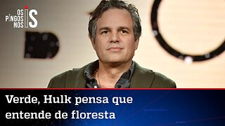 Mark Ruffalo diz que Brasil deve escolher entre a Amazônia e Bolsonaro