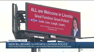 New billboard supports Livonia police