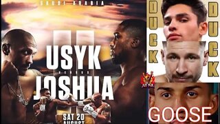 USYK vs JOSHUA 2 PREDICTION | TEOFIMO LOPEZ & RYAN GARCIA DUCK DUCK GOOSE #TWT