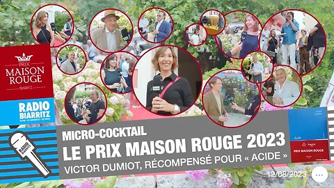 Prix Maison Rouge Biarritz 2023 : micro-cocktail et lauréat Victor Dumiot pour ACIDE
