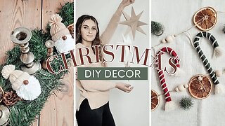 DIY Christmas Decorations Ideas | Macrame Candy Cane and Pom-pom Gnome