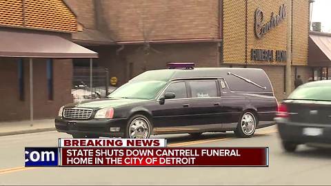 Funeral home in Detroit shut down due to multiple violations