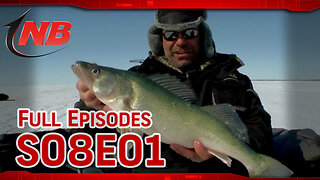 Season 08 Episode 01: Hog Callin Ice Fishing Lake Winnipeg Walleyes