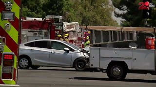 Pregnant woman ejected from vehicle following two car crash in Bakersfield