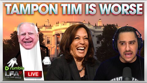 TAMPON TIM IS WORSE THAN KAMALA | BASED AMERICA 8.7.24 8pm EST