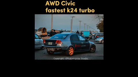 Pakistan Fastest Car "AWD Civic K24 Turbo" GTR killer 👿