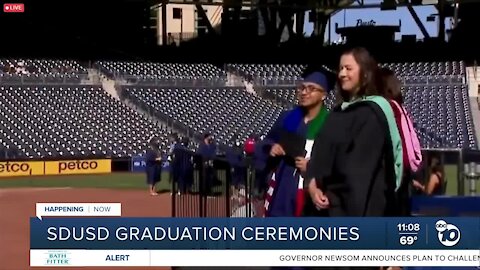 San Diego Unified seniors celebrate graduation at Petco Park