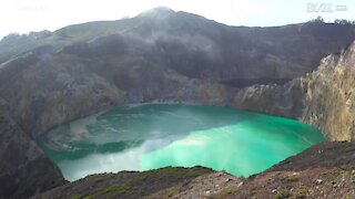 Søernes utrolige farver i Indonesien