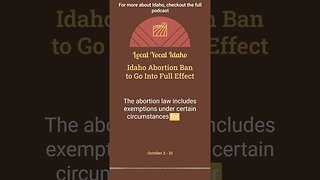 Federal Appeals Court Rules Idaho Abortion Ban Can Go Into Effect