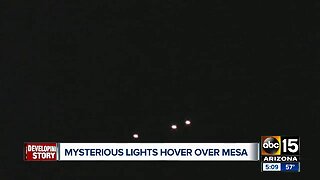 Mysterious lights hover over Mesa