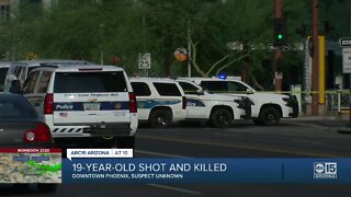 PD: 19-year-old dead after shooting in downtown Phoenix, homicide investigation underway