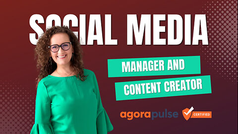 I will be your monthly social media manager and content creator