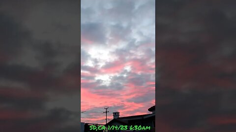 fire sunrise. Bonita,SD,CA 1/14/23 6:30am