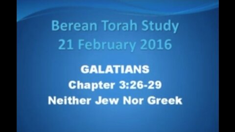 Galatians 3 26-29 neither jew nor Greek