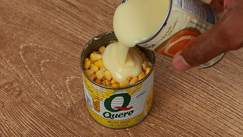 Add condensed milk to corn and make this delicious treat for your family