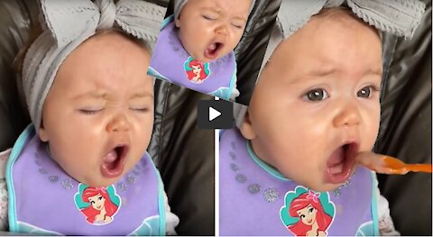 watch must + Hungry baby asks for food just like a baby bird