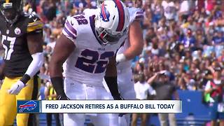 Fred Jackson thanks Buffalo as he retires a member of the Buffalo Bills