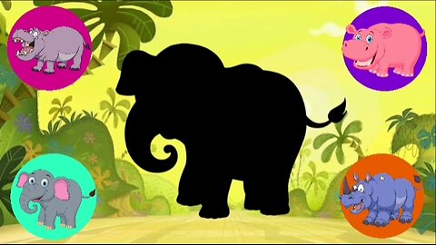 Wild Animal Puzzle For Kids | Elephant Pig Hippocampus Rhinoceros | Puzzles For Kids