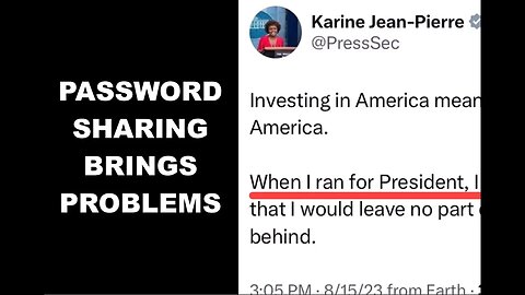 Karine Busted Posting On US President't Account By Accident