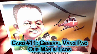 Drug Wars Trading Cards: Card #11: General Vang Pao, Our Man in Laos (Eclipse Comics History)