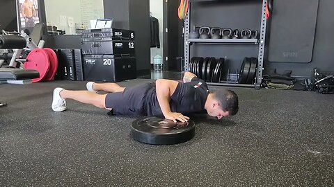 Deficit Plate Pushups