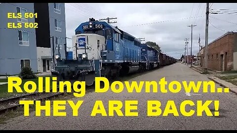 Escanaba & Lake Superior 501 & 502 Back North After Weeks Away! #trains #trainvideo | Jason Asselin