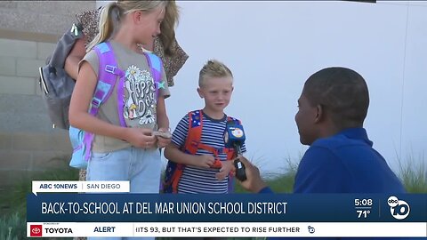 Anchor Wale Aliyu covers back-to-school at Del Mar Union