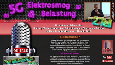 Selbsthilfegruppe Elektrosmog Salzburg - 2. Sprecher Dipl. Ing. Manfred Hofmeister