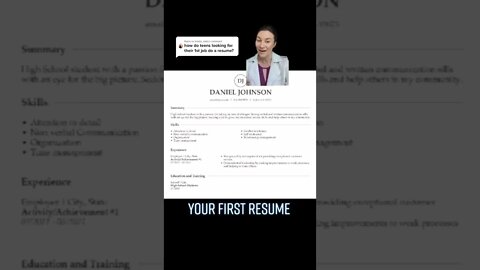 part 1: your first resume