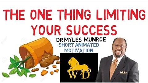 YOU WILL NEVER BECOME GREAT BECAUSE OF THIS by Dr Myles Munroe (Must Watch!!!)
