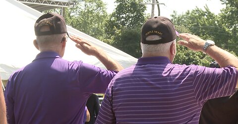 Local Purple Heart veterans honored with new monument in Lockport