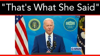 "Thats What She Said" - Biden Channels His Inner Michael Scott