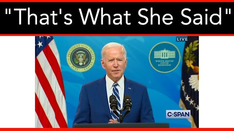 "Thats What She Said" - Biden Channels His Inner Michael Scott